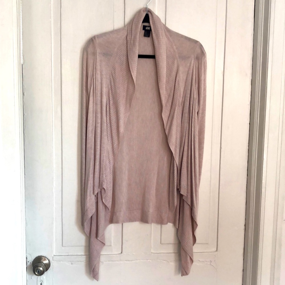Dusty rose H&M cardigan sweater